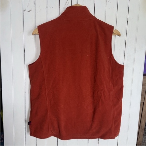 Woolrich Fleece Vest Burnt Orange Size L - Picture 6 of 6